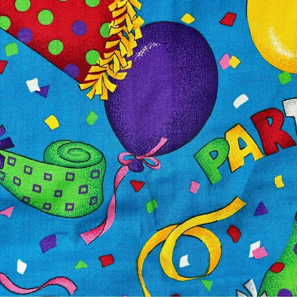 Large Multicolored Handmade Party Themed Tote Bag Reversible